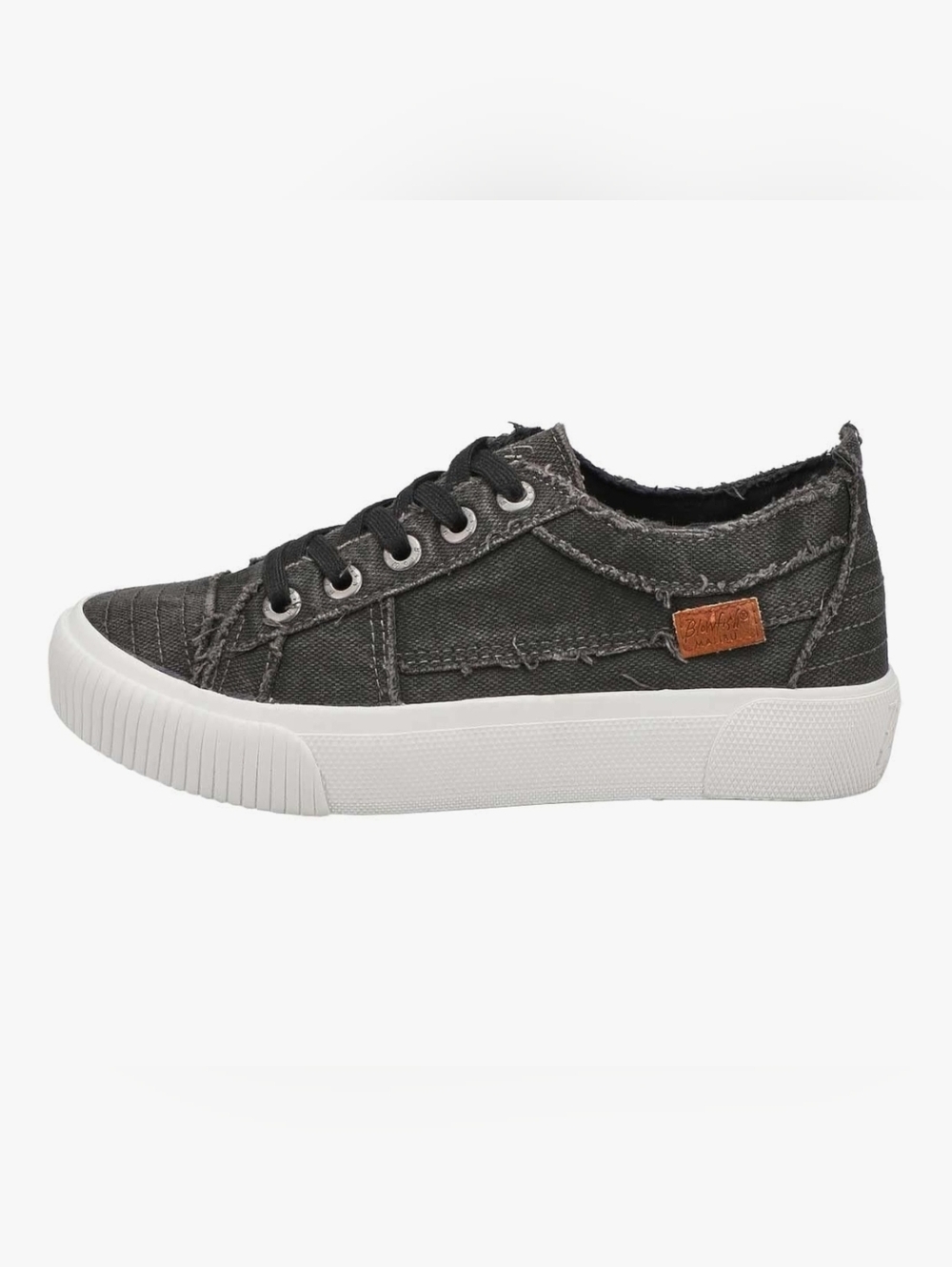 Blowfish Malibu  Gray Canvas Low-Top Sneakers Size 6